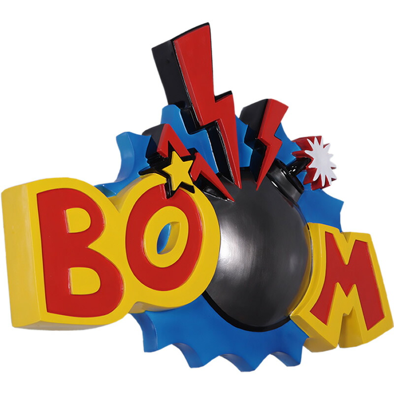 オブジェ ブーッ！ 壁掛け 吹き出し インテリア イベント ディスプレイ Boom Wall Art