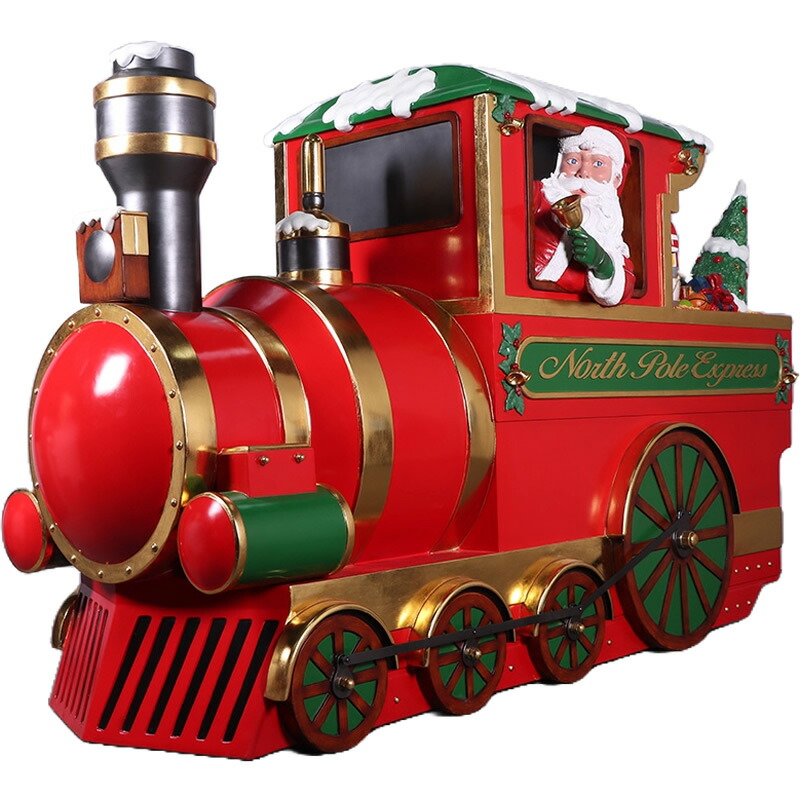 楽天市場】サンタとプレゼントのクリスマス機関車 大きい オブジェ