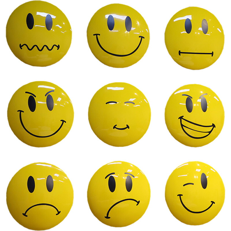 オブジェ 壁掛け 絵文字 9個セット インテリア イベント ディスプレイ Emoji Faces Wall Decor set of 9