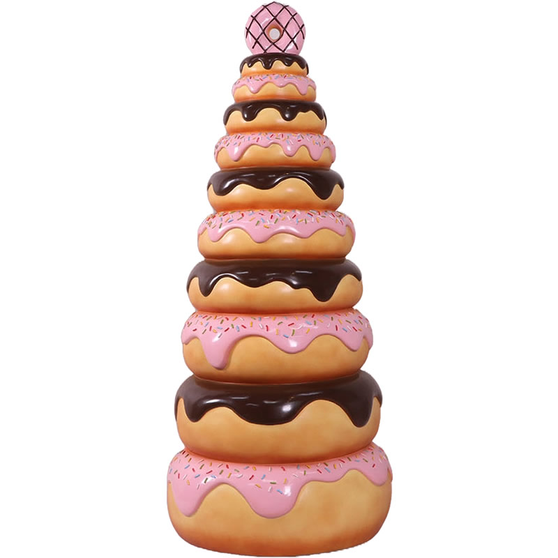 オブジェ ドーナツ楼観 183糎 室内装飾 でき事 見せびらかす Donut Tree 6フィート