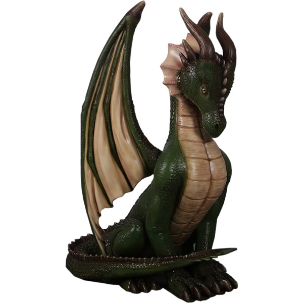 オブジェ すわる ドラゴン 緑 インテリア イベント ディスプレイ Sitting Dragon 4ft.