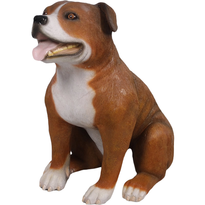 動物 オブジェ スタッフォードシャー・ブル・テリア ブラウン インテリア イベント ディスプレイ Staffordshire Bull Terrier｜Gracious