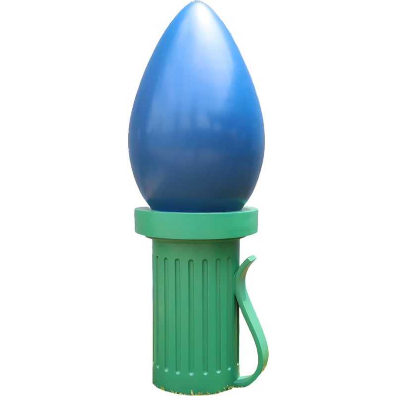 巨大なイルミネーション電飾球風オブジェ 青 インテリア イベント ディスプレイ Giant Fiberglass Light Bulb 6ft
