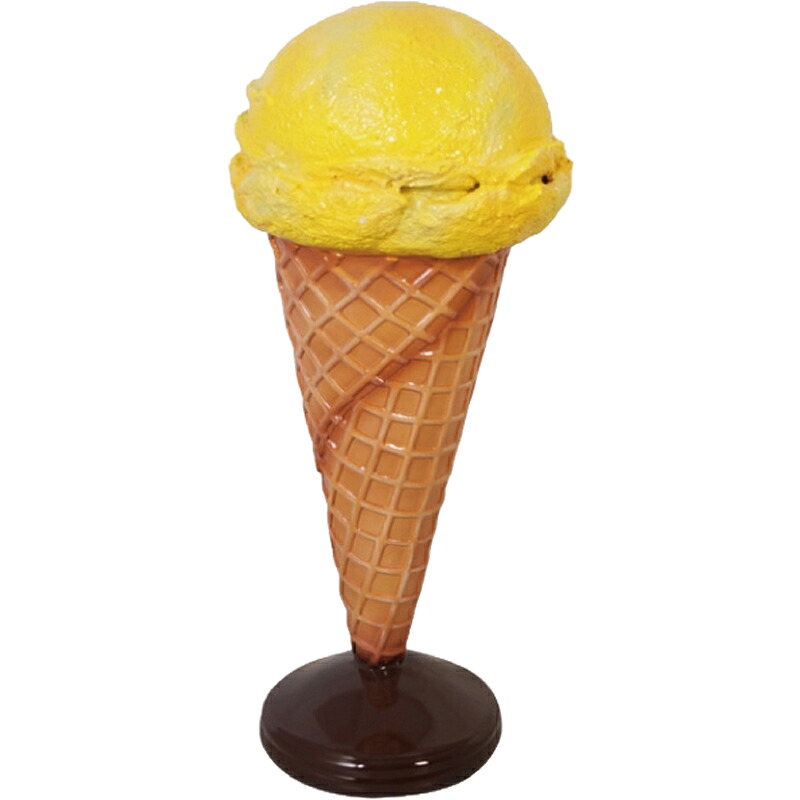 オブジェ 小さなアイスクリーム レモン インテリア イベント ディスプレイ Ice Cream Small (on stand) Langka