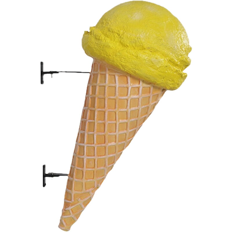 オブジェ アイスクリーム レモン 壁掛け インテリア イベント ディスプレイ Ice Cream Small (hanging) Langka