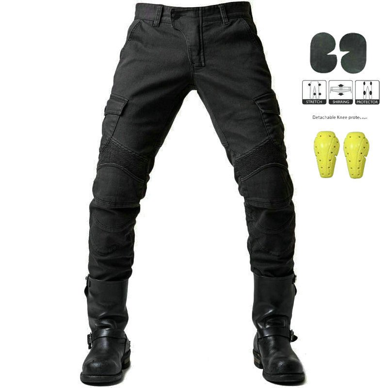 バイクウェア メンズ パンツ オールシーズン プロテクター付き バイク用品 腰用 膝用 夏 秋 冬 ライダーパンツ ツーリング用バイクパンツ バレンタイン 2023