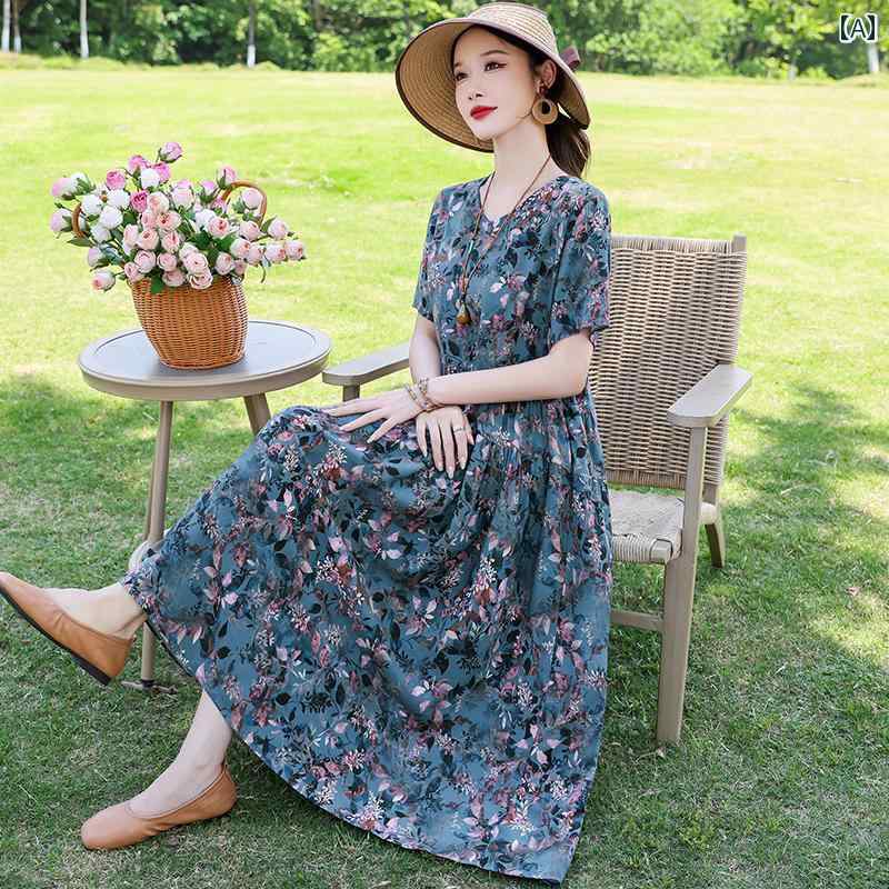 レディース ファッション おしゃれ 春夏 秋　冬 大人 上品 高級 マダム ミス ミセス プレゼント 夏　高級　コットンワンピース