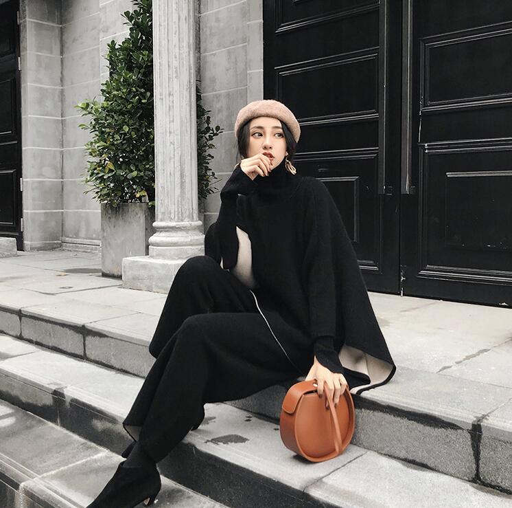 壺草苑さん、セーター2点ポンチョ1点￼￼ ポンチョ風メランジニット [C7157] - レディースファッション通販 神戸