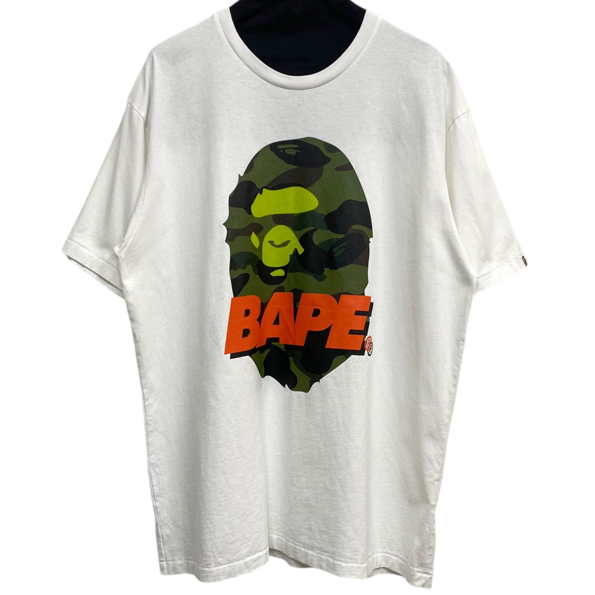 【中古】 A BATHING APE　 20AW BAPE#2 Tee 両面プリントTシャツ ホワイト サイズ：2XL 【150425】（アベイシングエイプ）