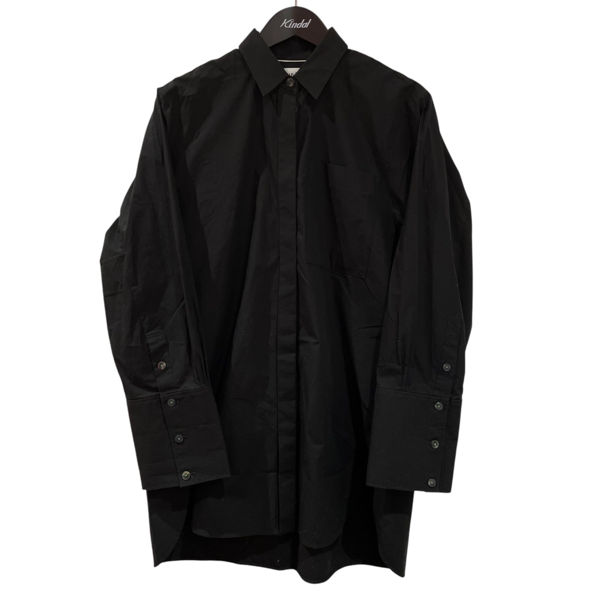 2025新作　エンフォルド ホールシャツ 黒　美品 楽天市場】【中古】ENFOLD 2024SS WASHABLE CENTER-CREASE SHIRT