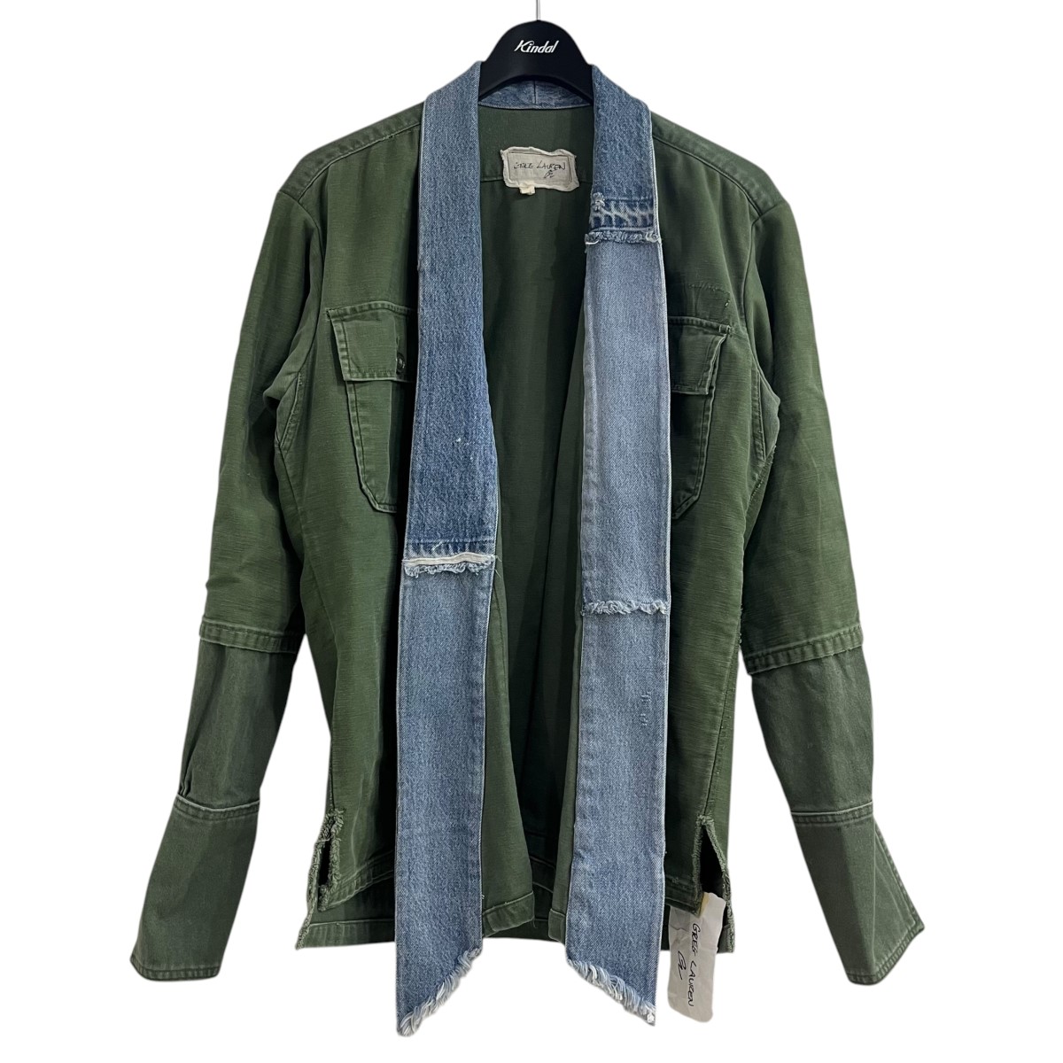 グレッグローレン　ボアジャケット　デニムジャケット　Greg Lauren グレッグローレン ボアジャケット デニムジャケット Greg Lauren