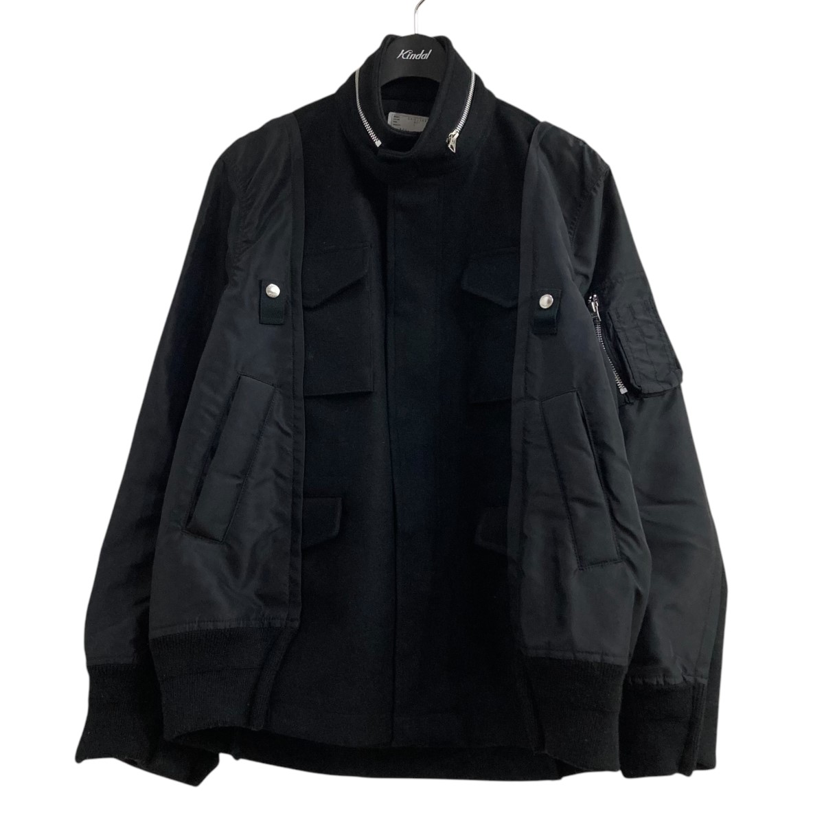 sacai サカイ ポリエステル×ナイロン 中綿ジャケット サカイ sacai 24AW ナイロンツイルブルゾン Nylon Twill Blouson