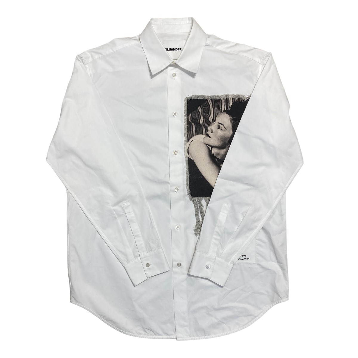 JIL SANDER ジルサンダー 22AW レースニットカラーレーヨンドレスシャツ J02DL0015 アイボリー系 32 IT4IG0MT60HC JIL SANDER ジルサンダー 22AW レースニットカラーレーヨン