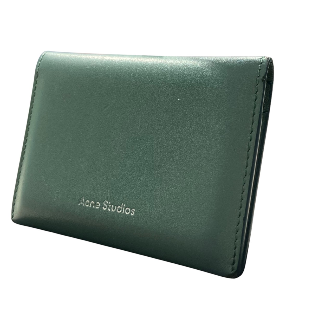 定価26,950円 Acne Studios カードホルダー Acne Studios - レザーカードホルダー - デニムブルー