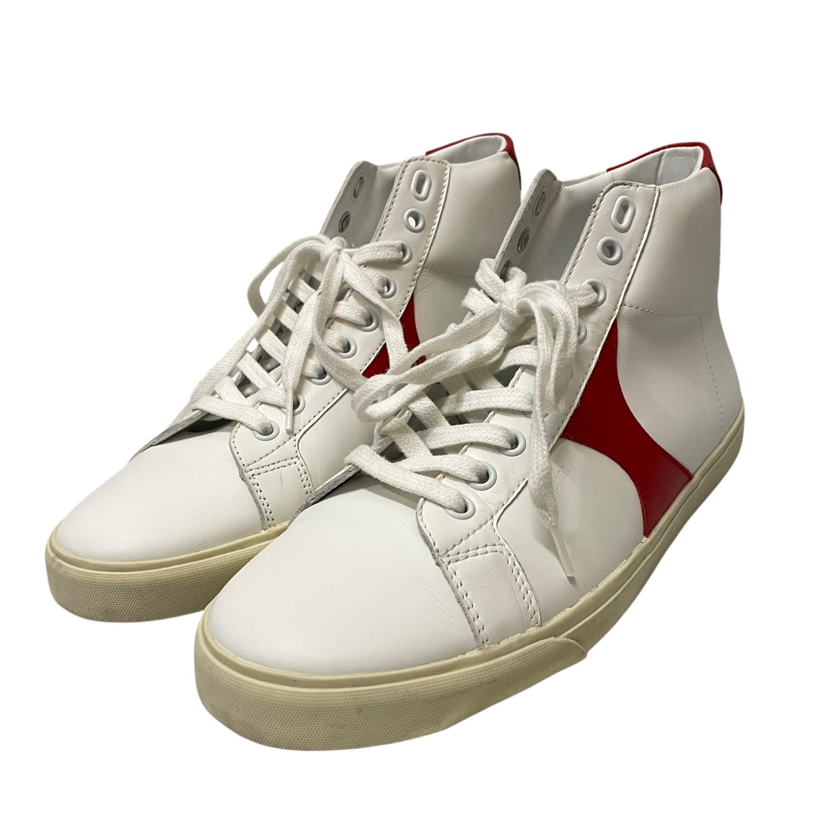 【中古】<br>CELINE<br>ハイカットスニーカー 300B70／TR01M ホワイト サイズ：38<br>【価格見直し】