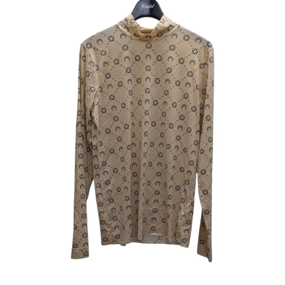 極美品 Marine Serre マリーンセル Crescent Moon シースルー メッシュ トップス ロングスリーブ 月 Mサイズ ベージュ 中古 47932 2349476067.jpg?1742454623