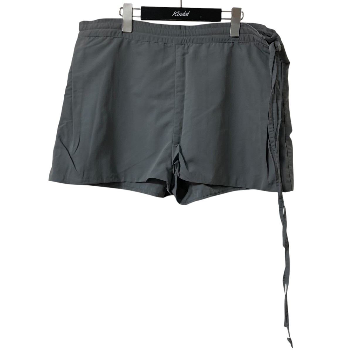 【中古】 BIBLIOTHERK 24SS ウエストコードショートパンツ グレー サイズ：Free 【価格見直し】