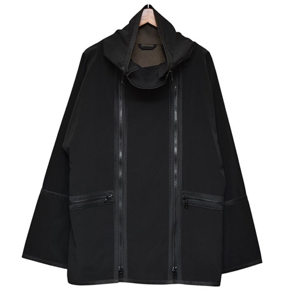 【中古】\u003cBR\u003eHelene Clement\u003cBR\u003eDoubleZip Coat ハイネックダブルジップブルゾン 上衣 黒いこと 大きさ：3\u003cBR\u003e【必要経費思いかえす】