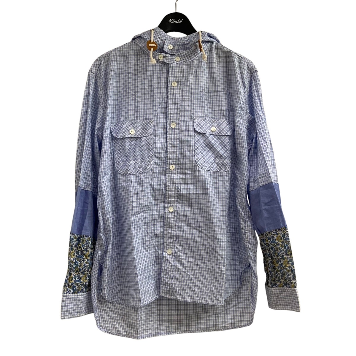 ジャンヤワタナベ　コムデギャルソン　チェック柄　シャーリング　シャツ　ジャケット ジャンヤワタナベ コムデギャルソン チェック柄 シャーリング