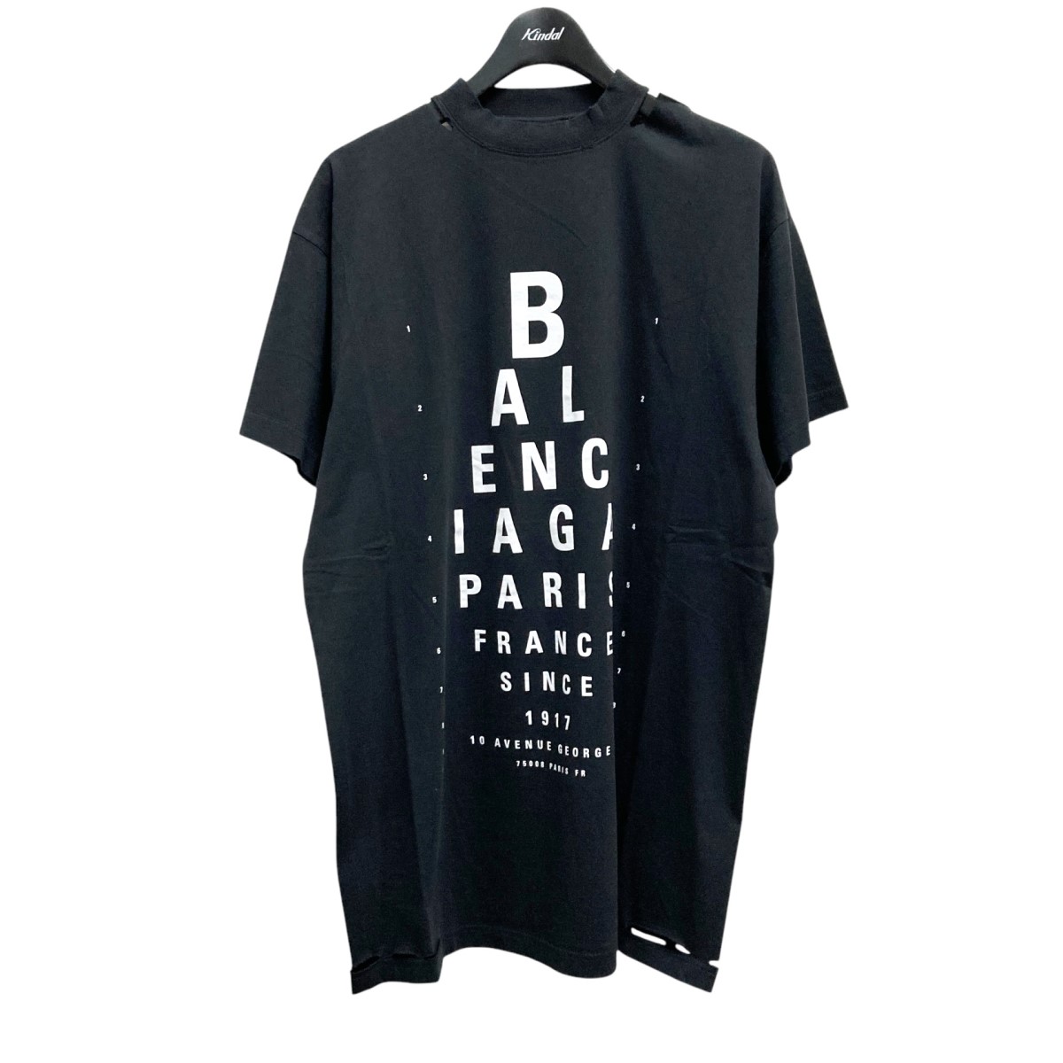楽天市場】【中古】BALENCIAGAヴィンテージ加工Tシャツ ブラック