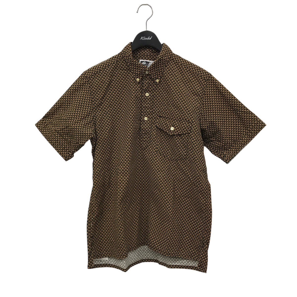 Engineered Garments - 【美品】  Engineered Garments / エンジニアドガーメンツ | Short Collar Shirt Seahorse Print シーホース タツノオトシゴプリント ショートカラーシャツ | 1 | ホワイト | レディース 美品】 Engineered Garments / エンジニアドガーメンツ | Short