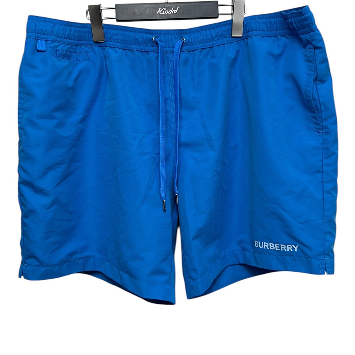 【中古】\u003cBR\u003eBURBERRY\u003cBR\u003eCasual Polyester Shorts ロゴプリントショーツ 遊撃手ズボン下 8065555 青色 大きさ：XXXL\u003cBR\u003e【通貨価値思いなおす】