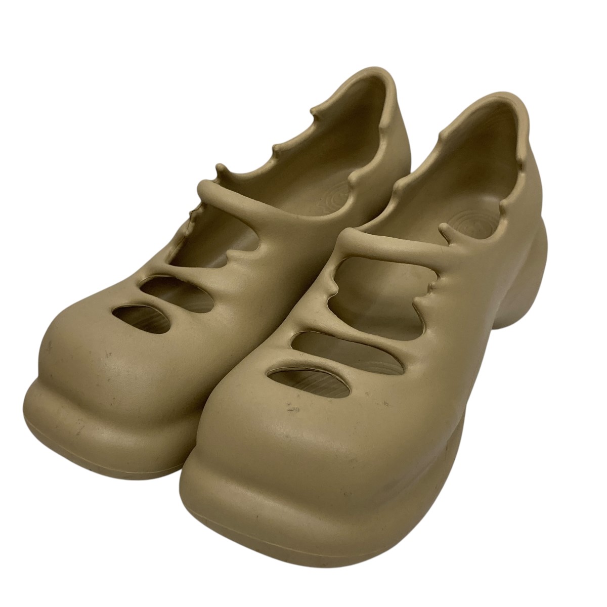 【中古】 GRAPE×YVMIN GRAPE X YVMIN RIPPLE チャンキープラットフォームシューズ ベージュ サイズ：M 【価格見直し】