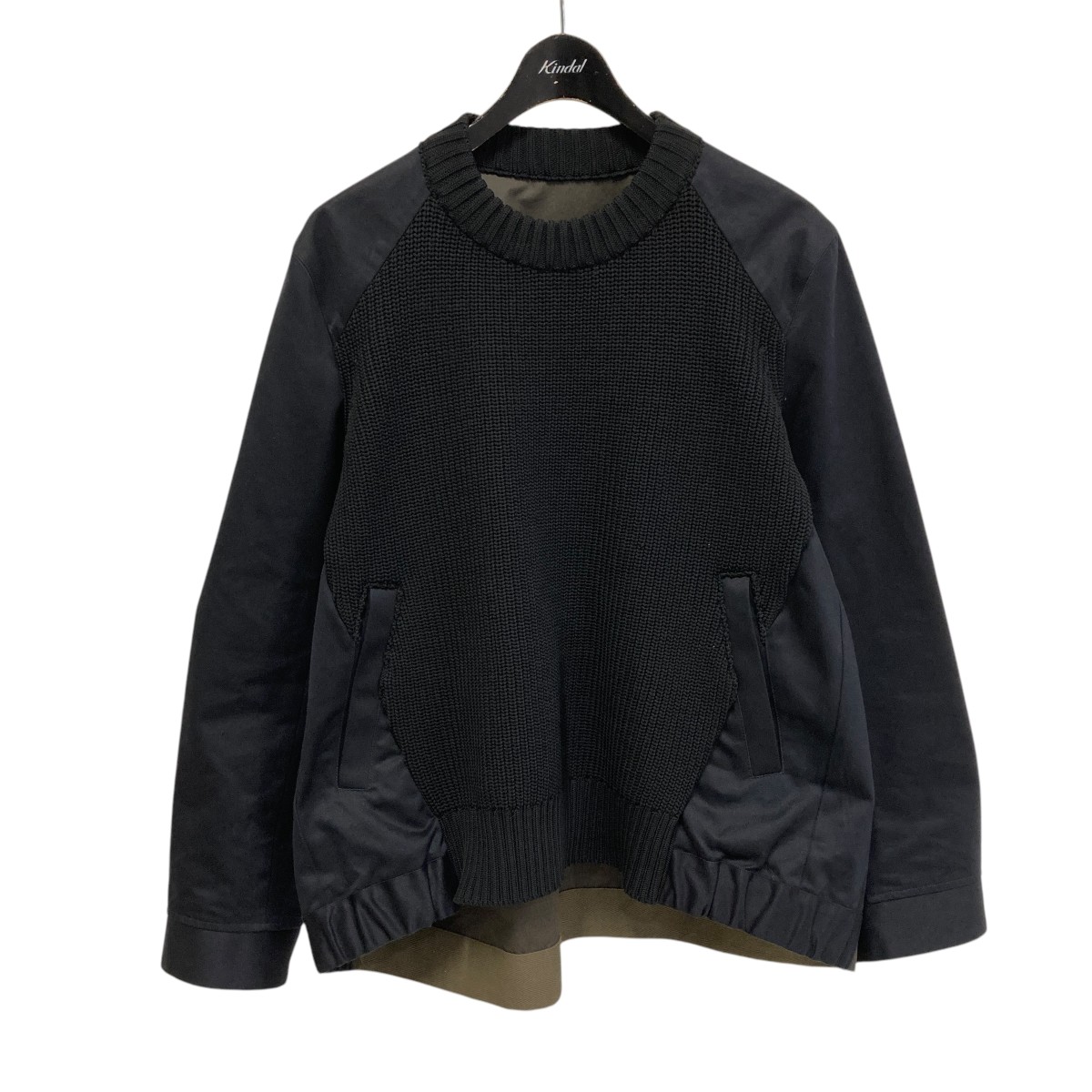 sacai ブラック ドッキングジャケット 中古】<br>sacai <br>25SS Doeskin Mix Jacketドッキング