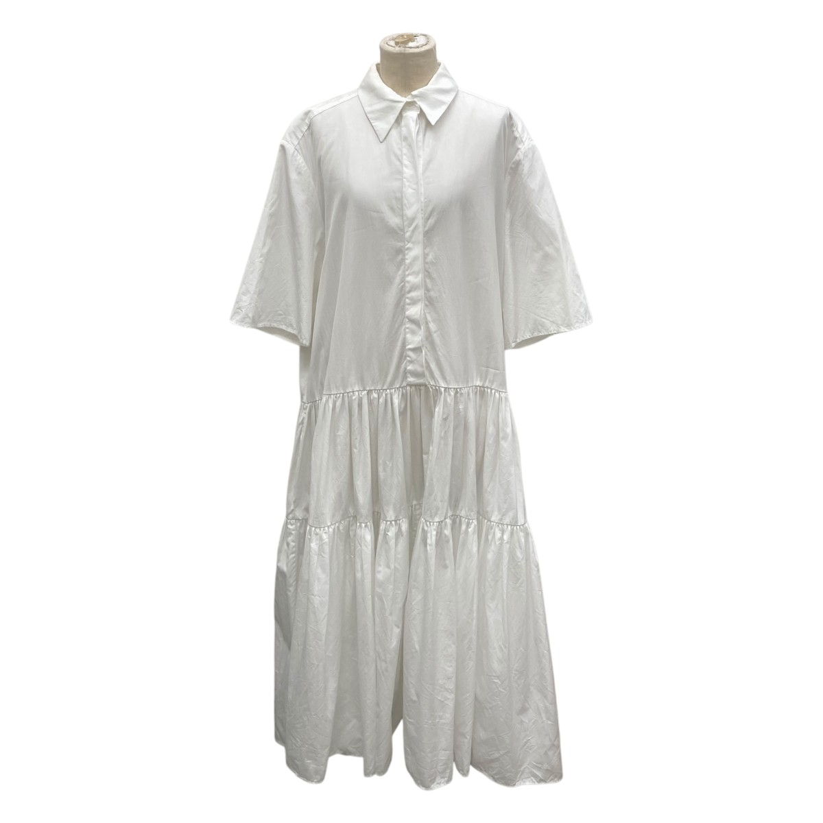 【中古】\u003cBR\u003eCecilie Bahnsen\u003cBR\u003e23SS PRIMROSE DRESS 半袖プルオーバー衣装 EDI-0002 白いこと 大きさ：UK 8\u003cBR\u003e【必要経費思いかえす】