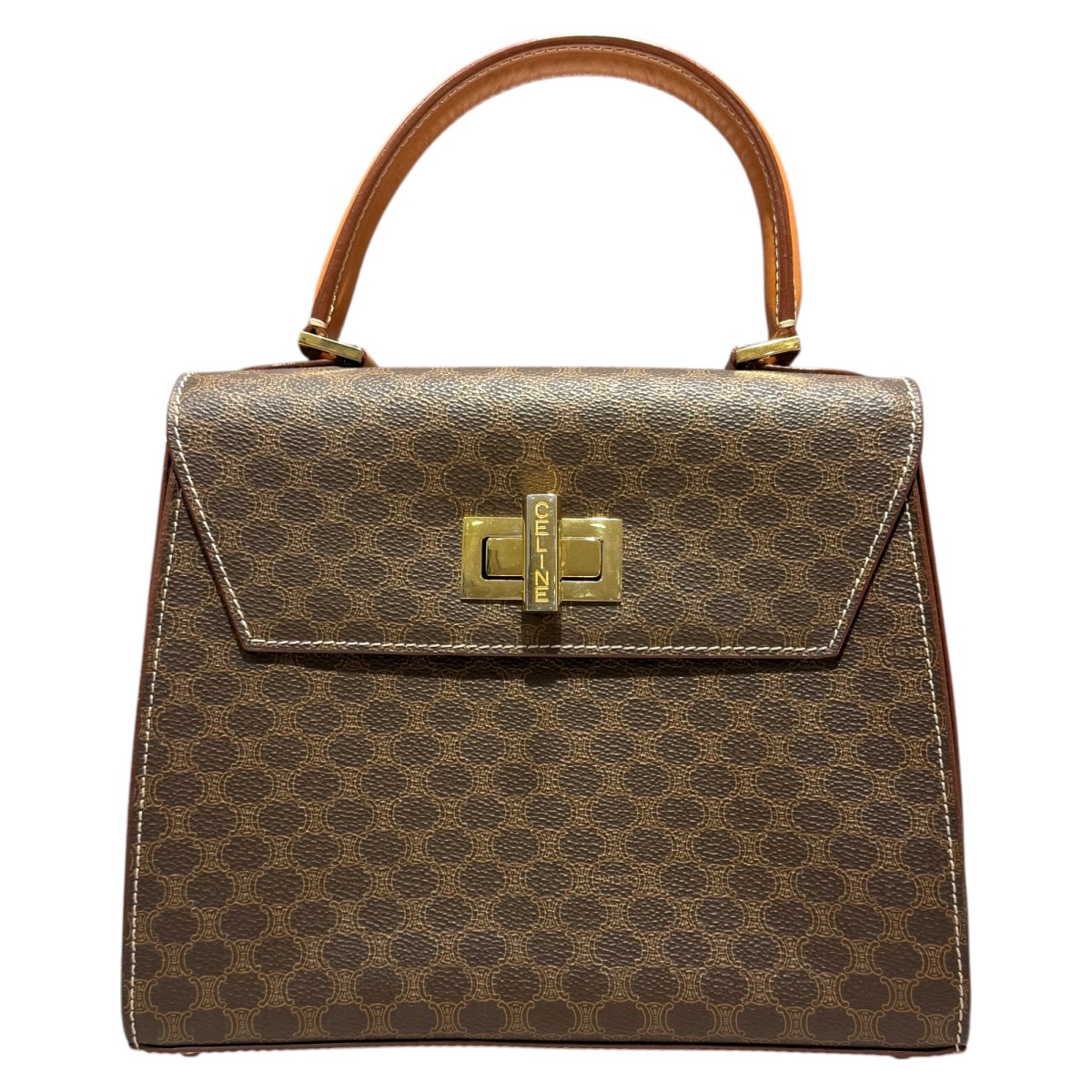 新着】【中古】CELINE(セリーヌ) トリオ ショルダーバッグ チェック柄  