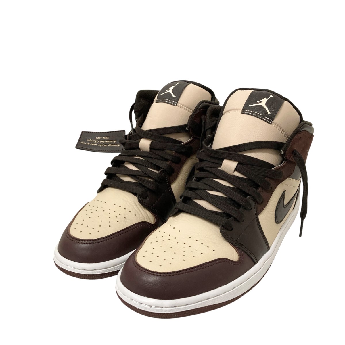 【中古】 NIKE AIR JORDAN 1 MID SE スニーカー FZ4359 200 ブラウン サイズ：28cm