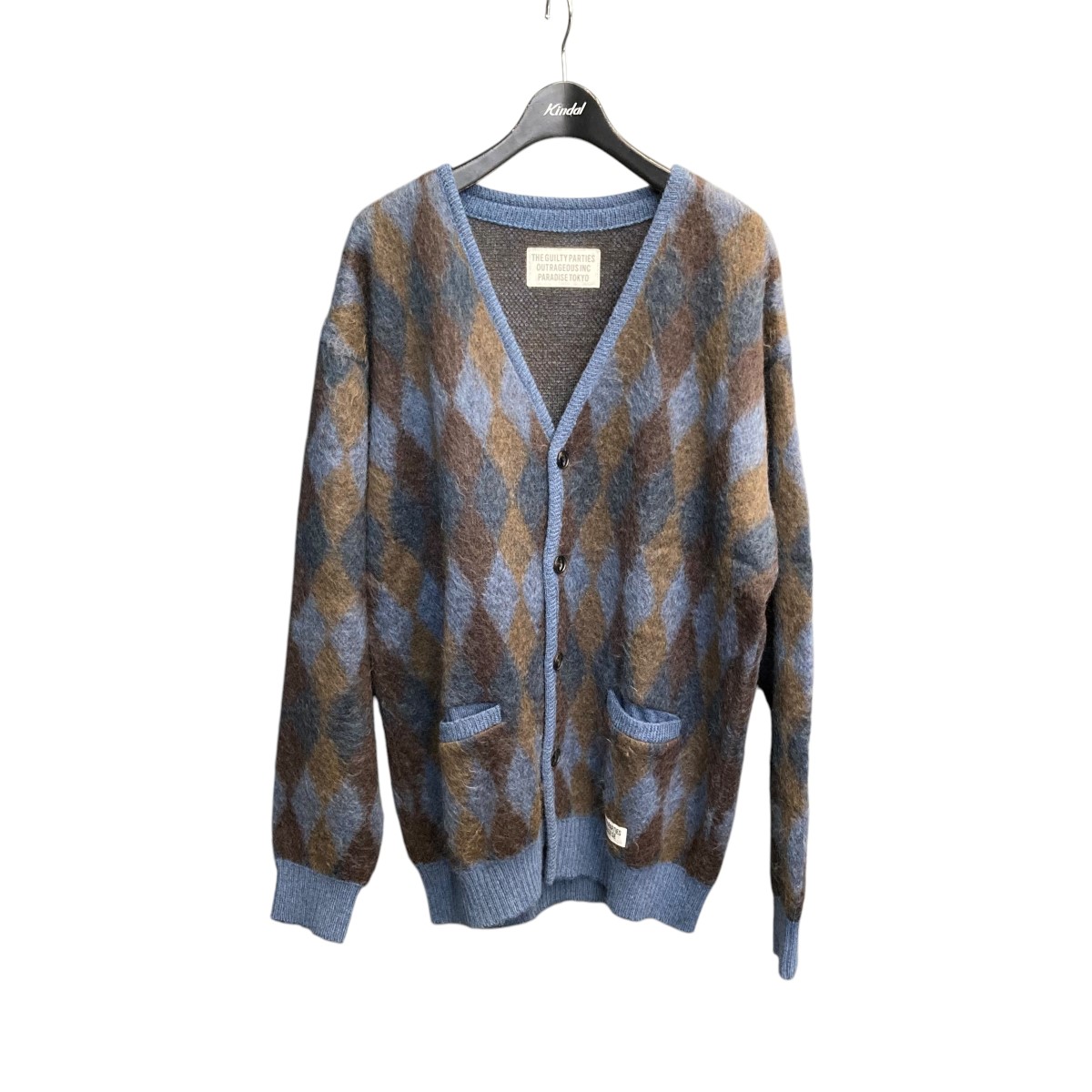 グレー 星柄 カーディガン Mサイズ ワコマリア MOHAIR KNIT CARDIGAN モヘアカーディガン-ワコマリア 通販