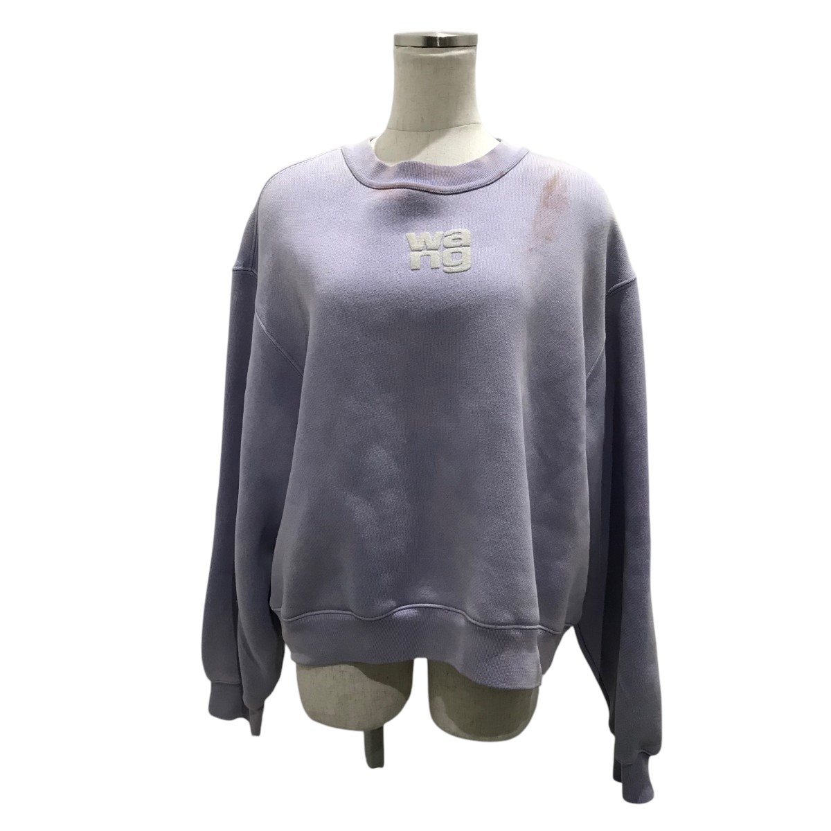 【中古】 ALEXANDER WANG ロゴスウェット 4CC3221360 ライトパープル サイズ：S 【価格見直し】