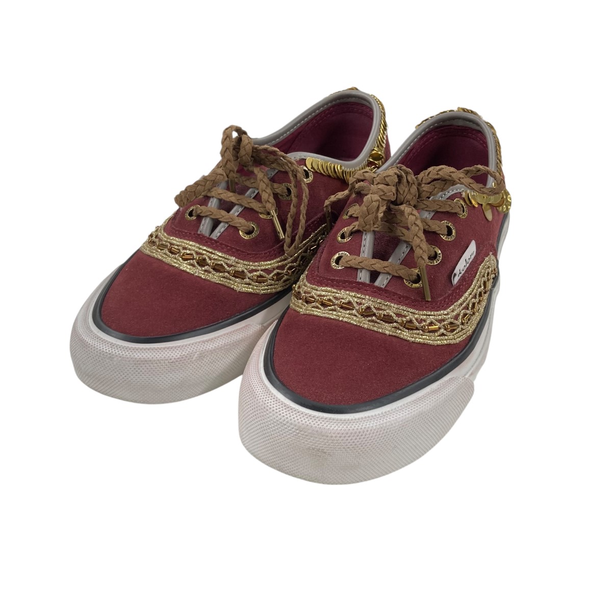 【中古】<br>KOLOR<br>24AW ローカットスニーカー 24WCL A01501 エンジ サイズ：23.5cm<br>【価格見直し】