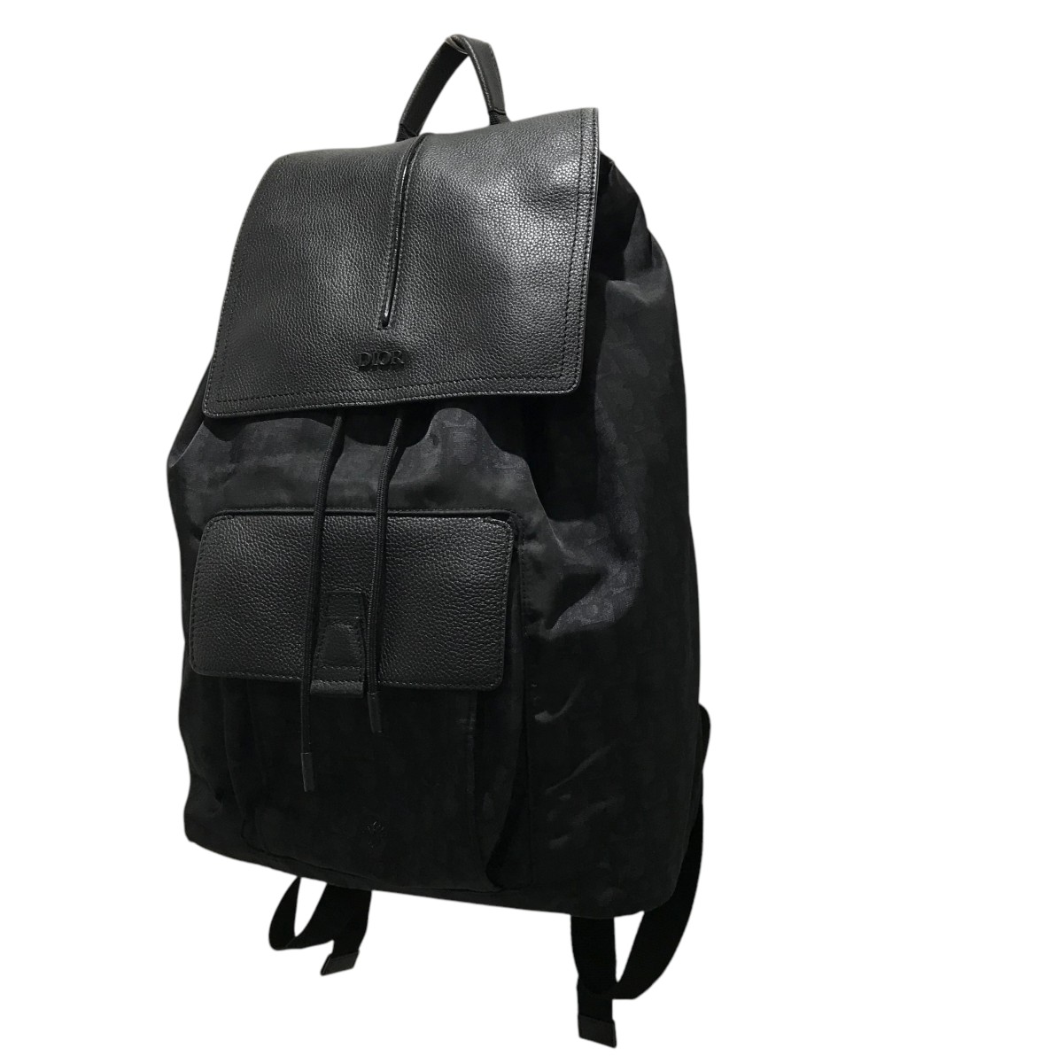 【中古】\u003cBR\u003eChristian Dior\u003cBR\u003eオブリークレザーうつり変わりうしろ側容器に並べる 黒いこと\u003cBR\u003e【必要経費思いかえす】