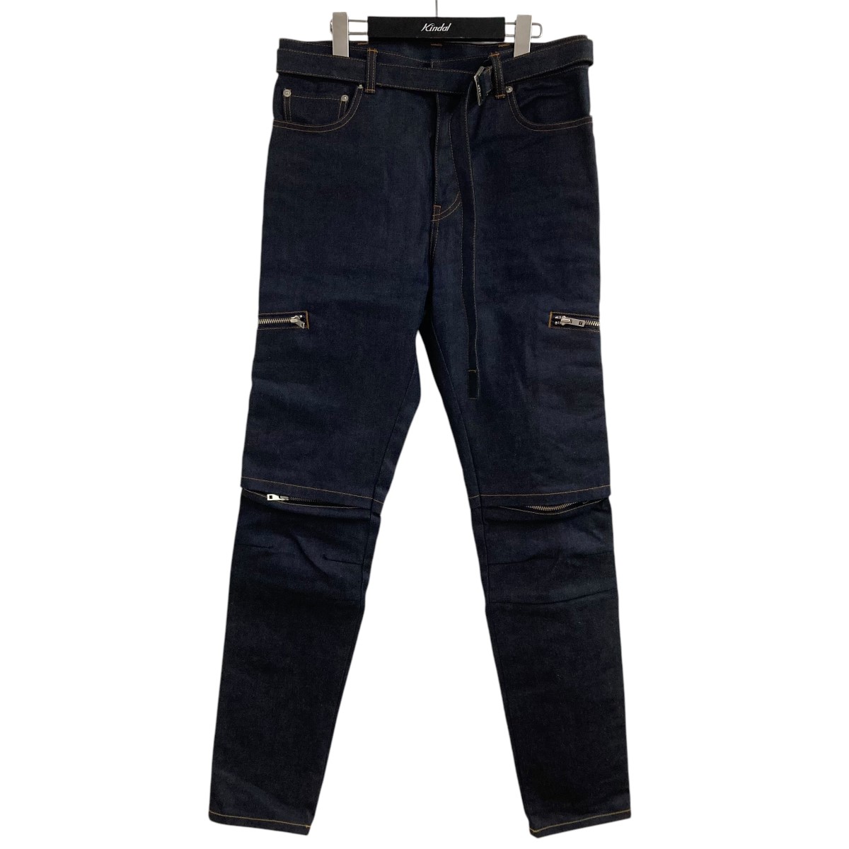 sacai BEYONDEXX ベルテッドタックインディゴデニム sacai - 2新品 sacai x BEYONDEXX デニム パンツ ジーンズ