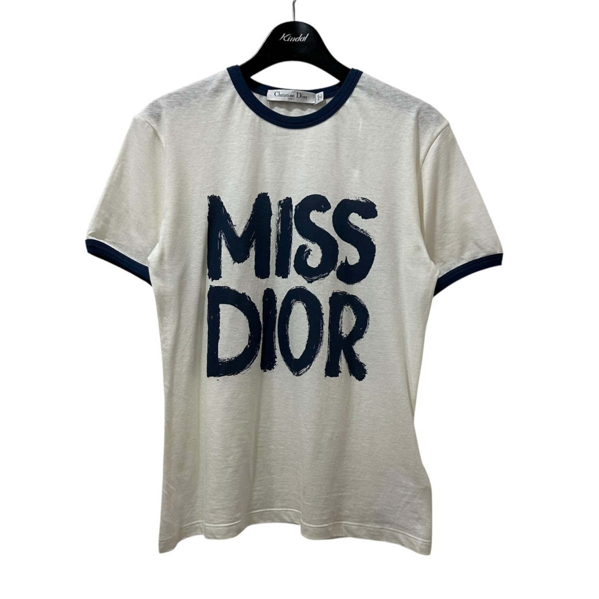 【極希少】Christian Dior リンガーネック ガール Tシャツ Christian Dior(クリスチャンディオール) 刺繍 ジョンガリアーノ