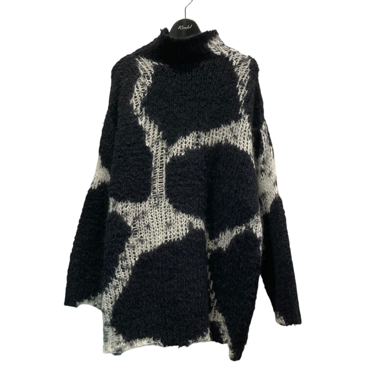 【中古】\u003cBR\u003eDRIES VAN NOTEN\u003cBR\u003e22AW アルパカ混ジラフロングニット 黒いこと 大きさ：S\u003cBR\u003e【必要経費思いなおす】