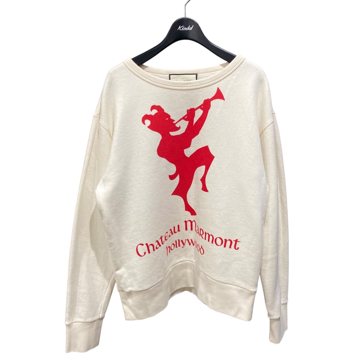 【中古】 GUCCI 19SS XJALE CHATEAU MARMONT SWEAT 475532 アイボリー サイズ：XS 【価格見直し】 23,100円