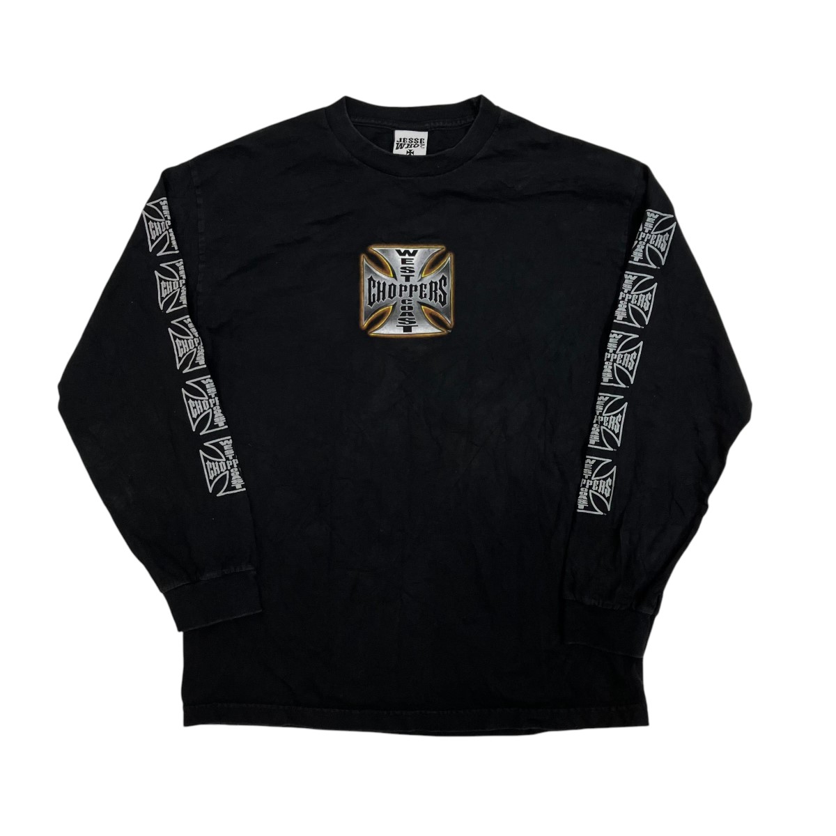 ZWest coast choppers 袖ロゴアイアンクロス ZWest coast choppers 袖ロゴアイアンクロス WEST COAST CHOPPERS