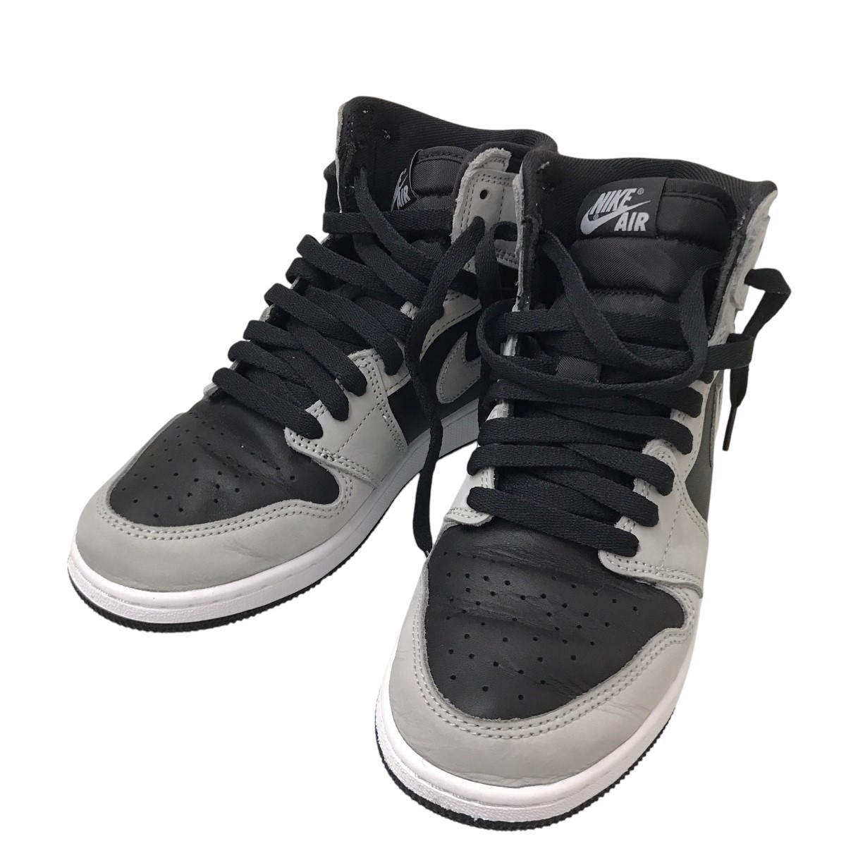 【中古】 NIKE　 NIKE Air Jordan 1 Retro High Og Gs Shadow 2．0 スニーカー 575441-035 グレー サイズ：24.0cm 【050525】（ナイキ）