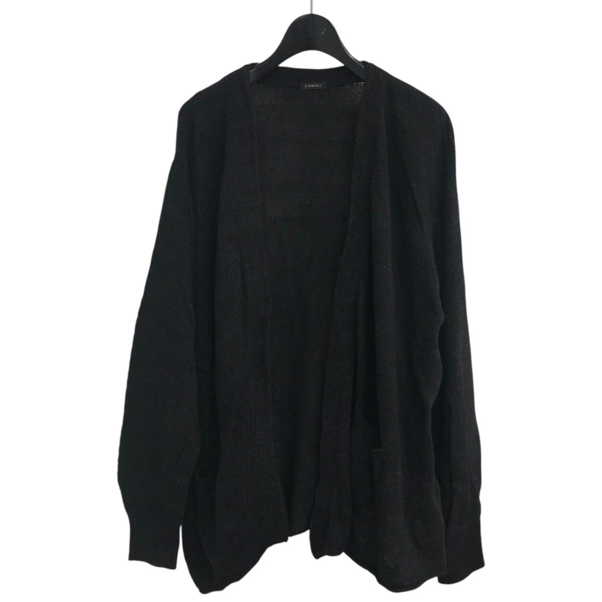 楽天市場】【中古】COMOLIブラック Vネックニット Z01-06019 ブラック