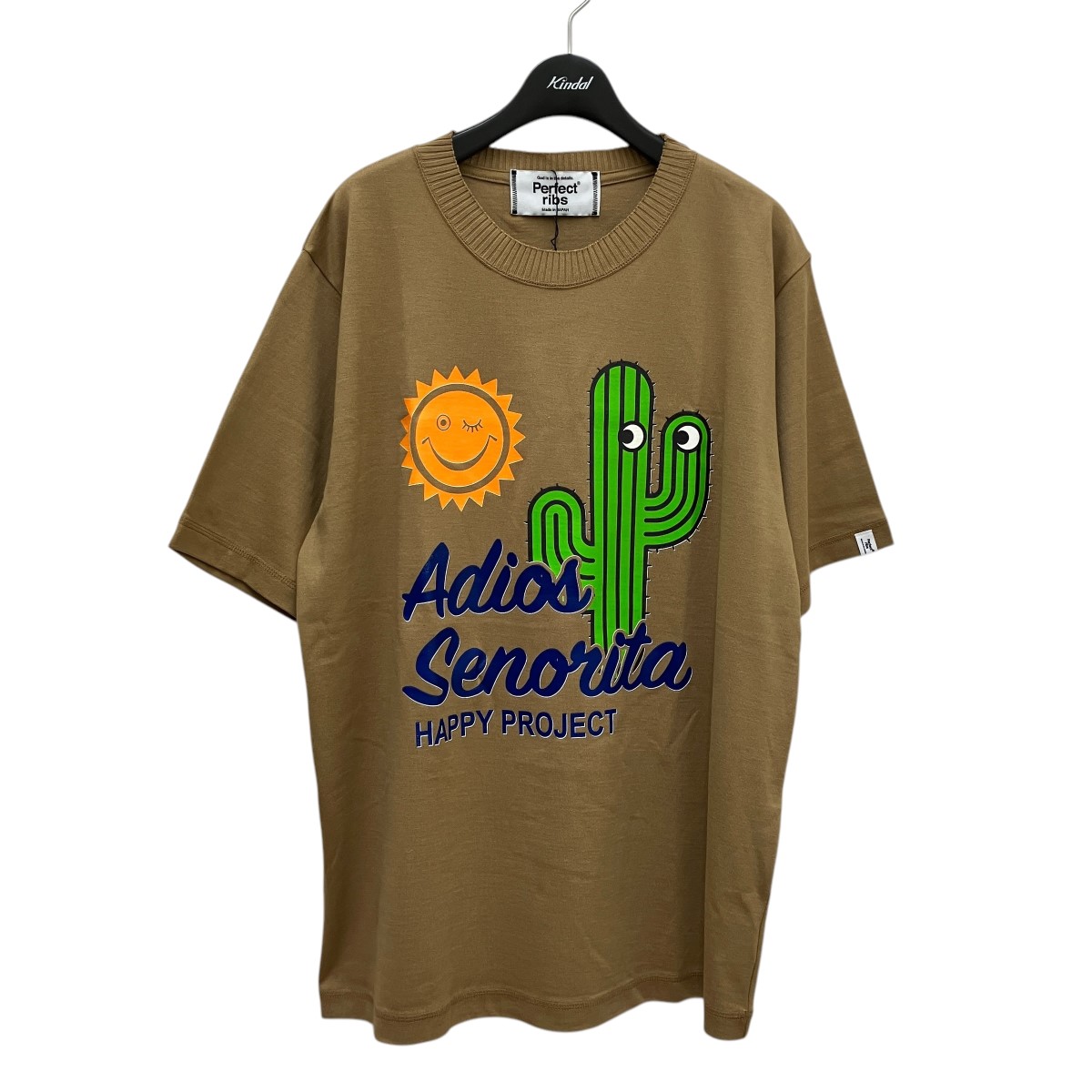 【中古】 perfect ribs ショートスリーブTシャツ PR412016SA ベージュ サイズ：XL 【価格見直し】