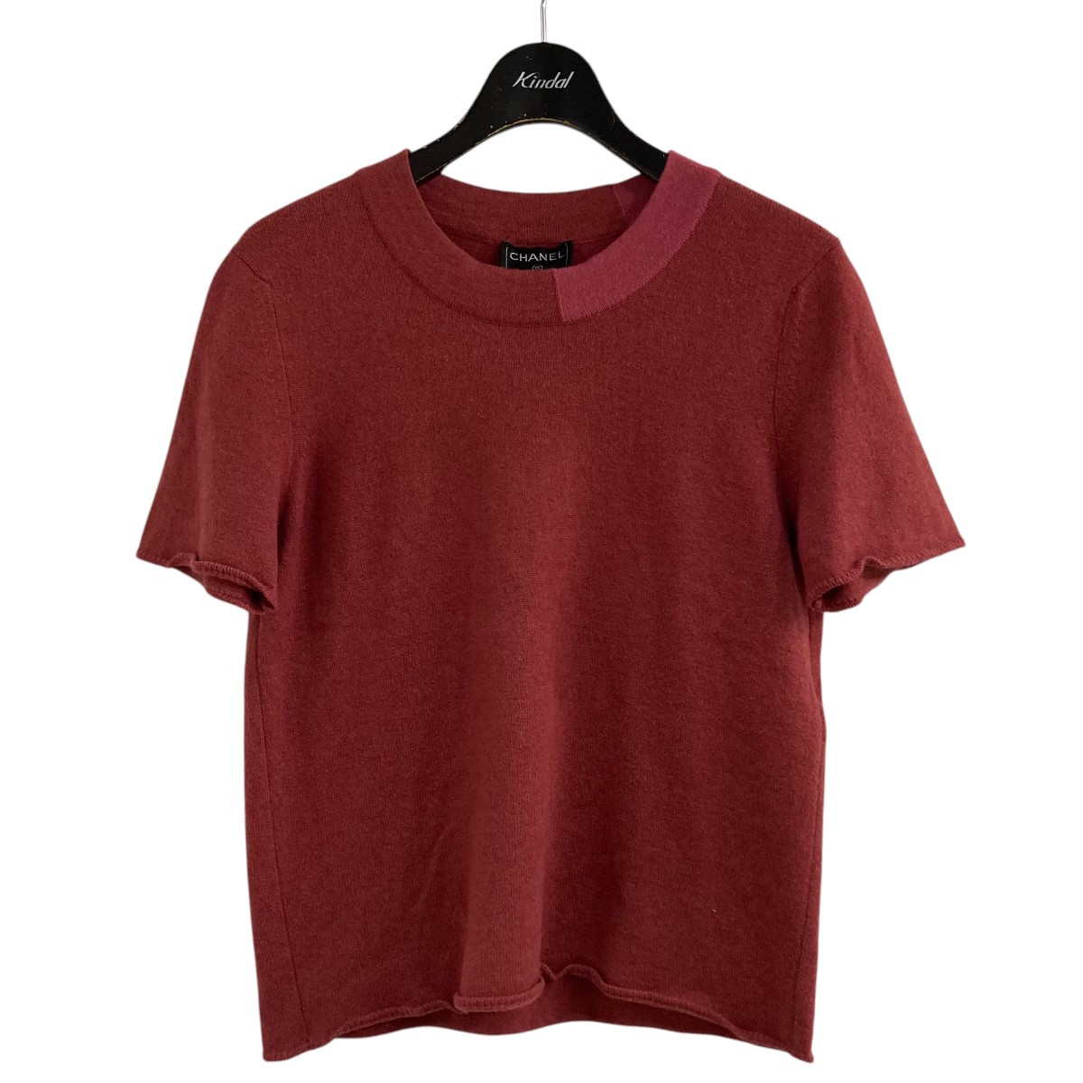 【中古】CHANEL ニットTシャツ オレンジ サイズ:38 【090726】(シャネル)|ブランド古着のカインドオル