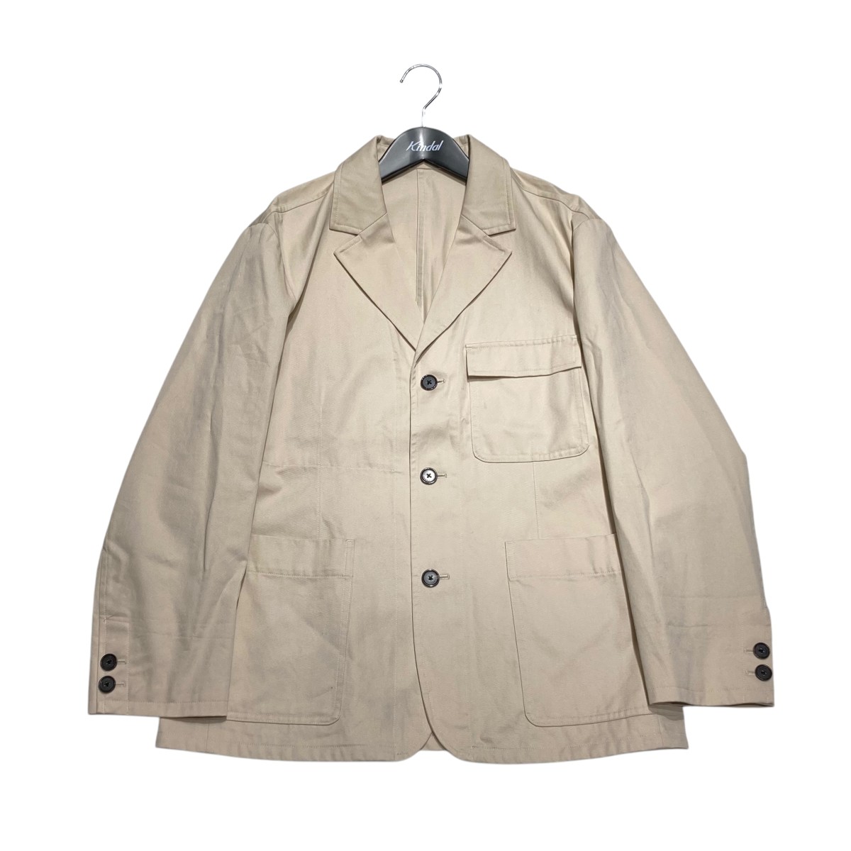 【中古】 CABaN コンパクトコットンギャバ カバーオール 59-07-41-07001 ライトベージュ サイズ：M 【価格見直し】