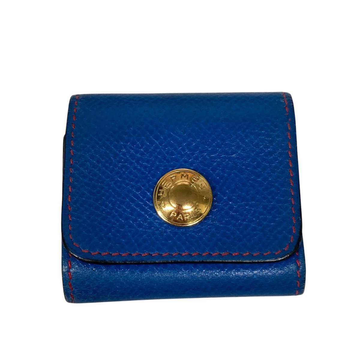 HERMES ブラックレザー 　ポストイットケース HERMES ブラックレザー ポストイットケース