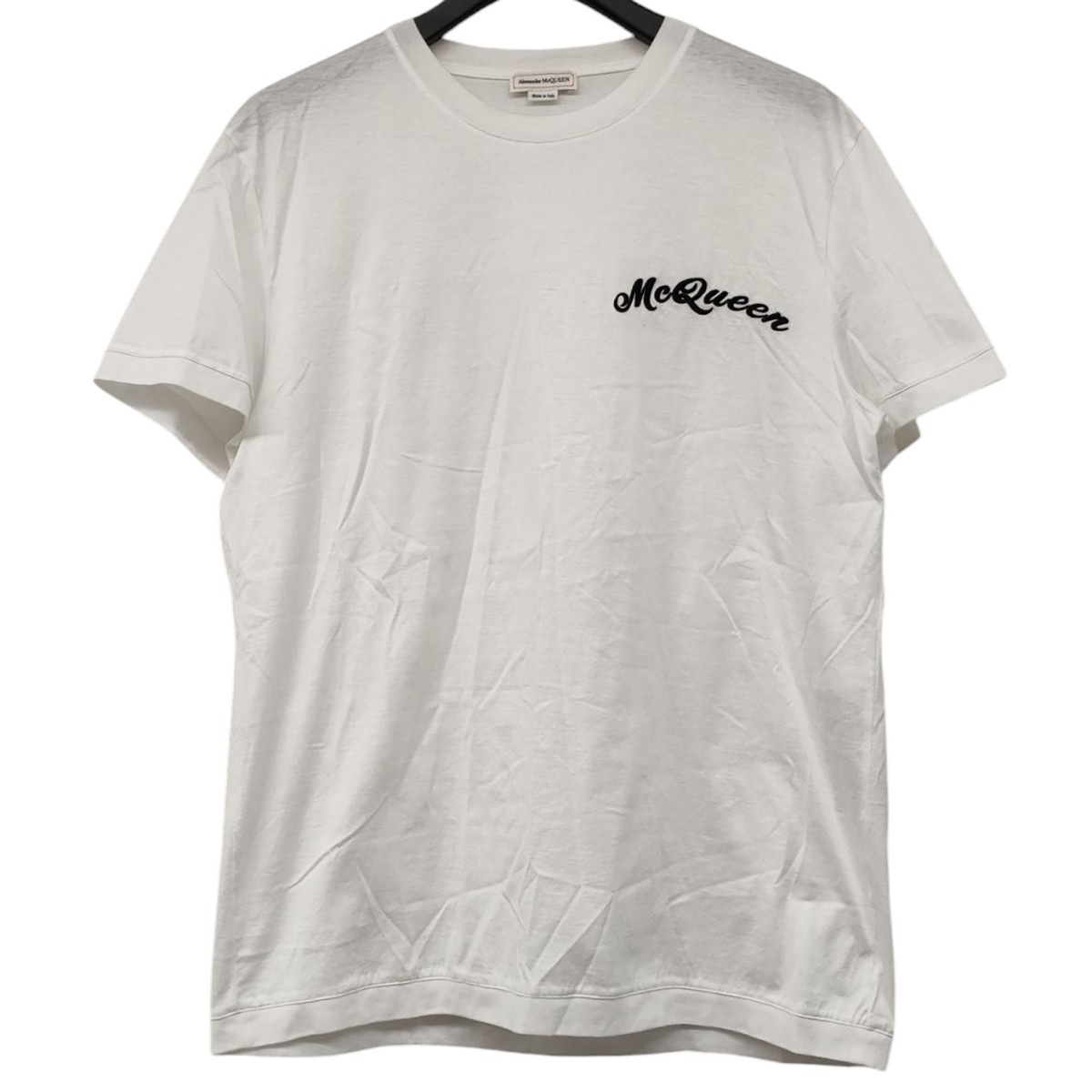 【中古】ALEXANDER McQUEEN エンブロイダリーロゴ プルオーバー 白いこと 大きさ：L 【160525】（アレキサンダーマックイーン）