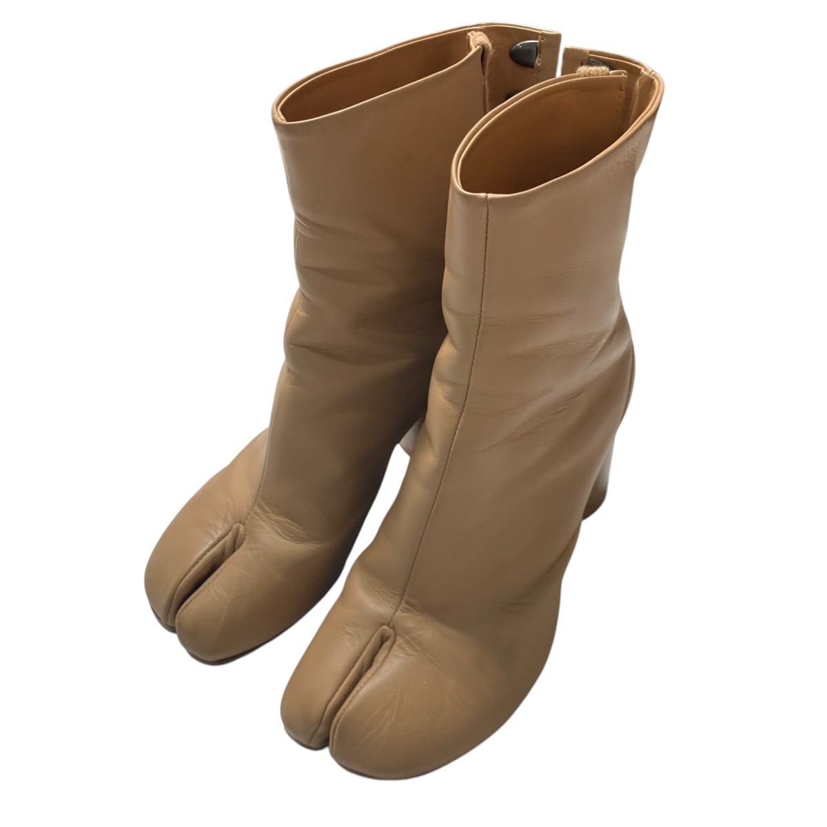 【中古】Maison Margiela 足袋ブーツ ハイカットヒールブーツ ベージュ 大きさ：36 【270526】（メゾンマルジェラ）