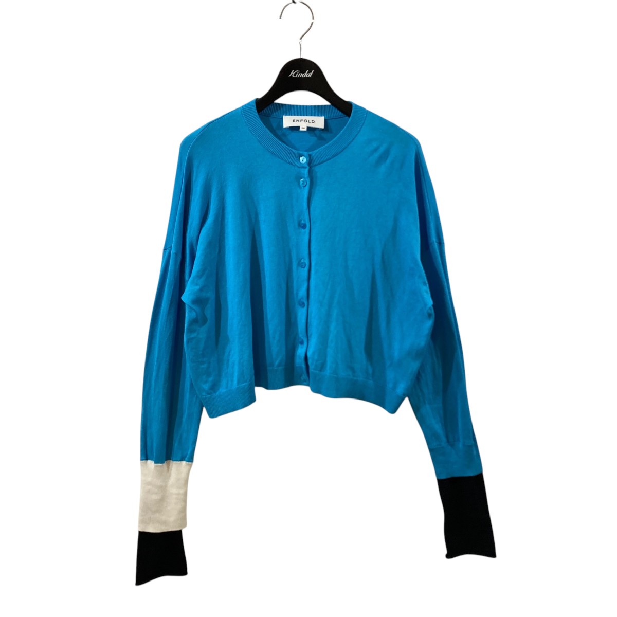経堂) ENFOLD エンフォルド 24SS WAVE CARDIGAN ウェーブ クロップド カーディガン スカイブルー 38 定価￥42,900- 楽天市場】【中古】経堂) ENFOLD エンフォルド 24SS WAVE