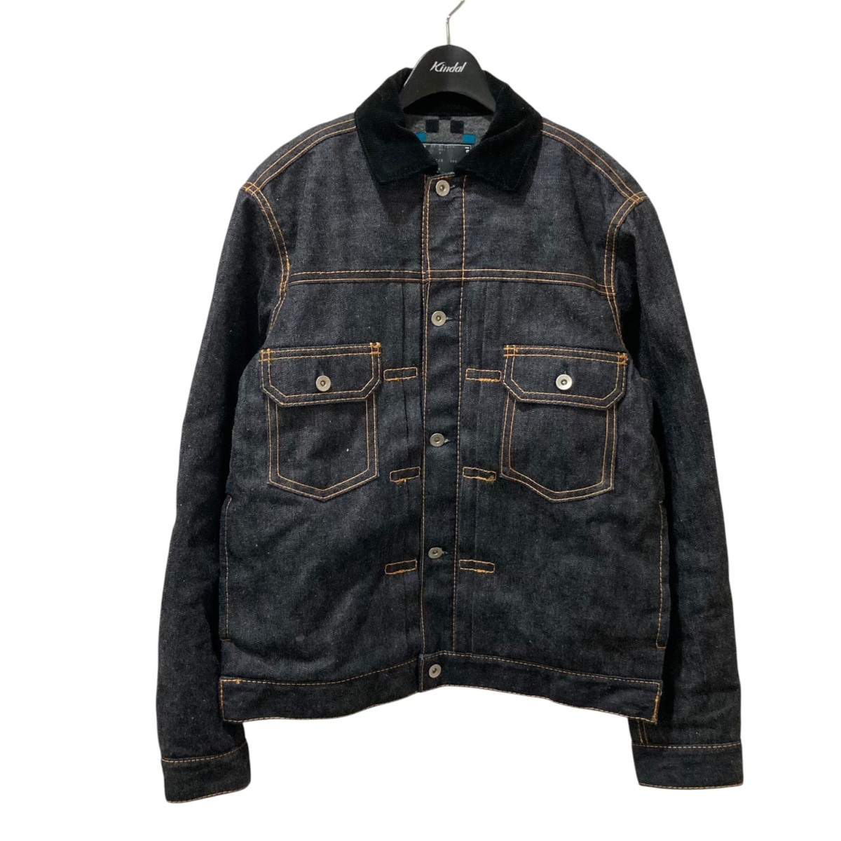 sacai レイヤードデニムジャケット 20-02263M サイズ3 sacai - sacai 20SS レイヤードデニムジャケット(ブラック） の